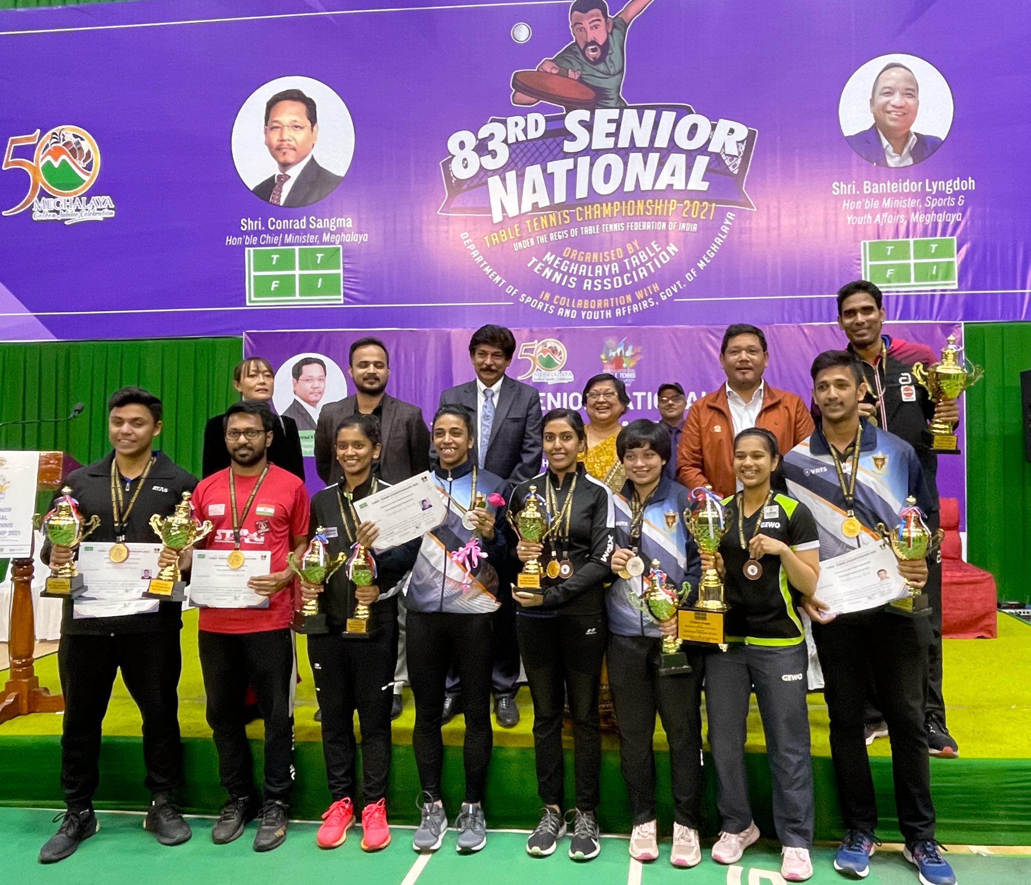 Meghalaya would be hosting 83rd National Table Tennis Championship 2022