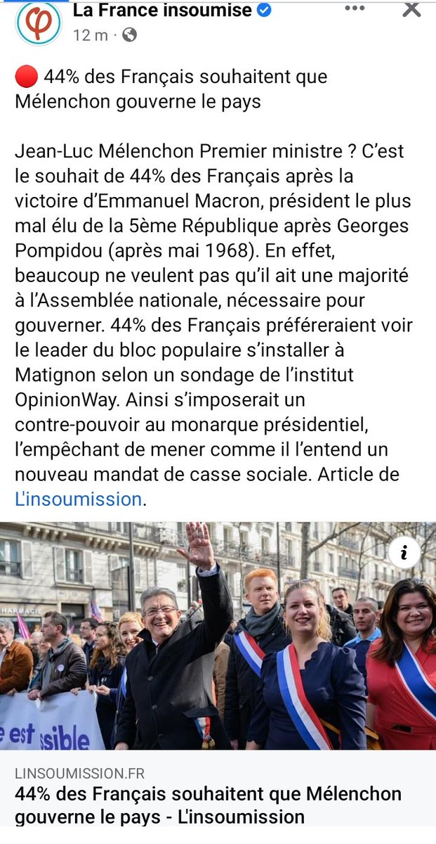 Assurément il sera le président réélu le plus '' emmerdé '' car nous l'obligerons à réaliser la politique sociale de l'Avenir En Commun avec toutes les forces de gauche en mouvement !!! 🐢🐢🐢🐢🐢

#legislatives2022 #3emeTour #JeanLucMelenchon #Melenchon1erMinistre