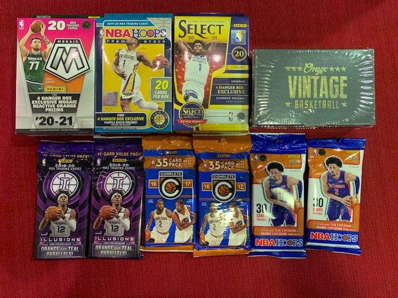 CJsportsABQ's tweet image. Get in on our next Basketball Box Break Mixer for just $30! Hobby Boxes, Cellos, Fat Packs, Hanger Boxes, and more! Sign up here: bit.ly/3qQ2eFg
#Basketball #BoxBreaks #BoxBreakers #BasketballCards #HobbyBox #CelloPacks #FatPacks #Retail #TradingCards #NBA #Mosaic #Onyx