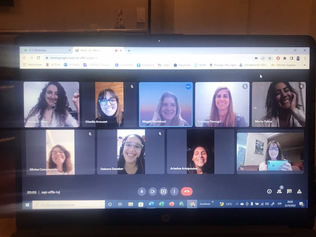 AnaDeBenedetti3's tweet photo. Reunion #ComitéGobierno @FundacionFLOR  definiendo #agenda2022 del grupo de trabajo. Desafíos interesantes nos esperan x delante como ser parte del #CongresoFlor #cpacitaciones siempre #Gracias! @MartaTalice @andreagrobo @mocchiuzzy @DeboraDansker 
@GisePetraglia https://t.co/4ArBystCzD