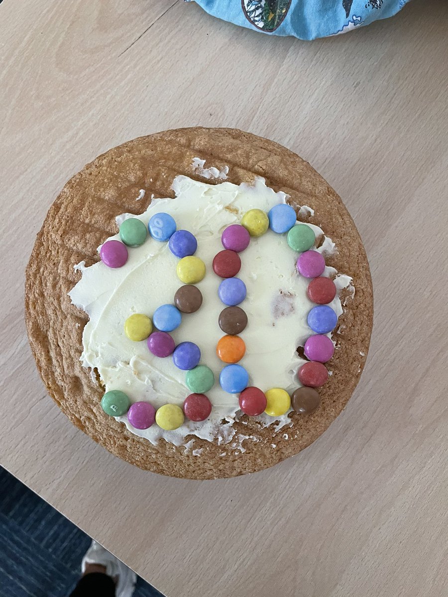 MissWMaths's tweet photo. I turned the big 6x5 in the Easter Holidays so @ClaireEJShields brought in this delicious cake today to celebrate with the Maths Family 🤩💗 #InsetDay #CakeDay #TeamMaths 😋 https://t.co/dUpbTe1xwl