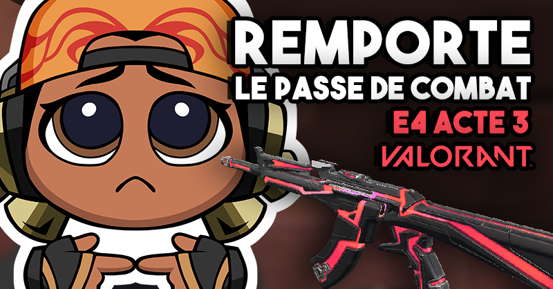 AzleTV's tweet photo. 🎁JEU CONCOURS 🎁

Tente de gagner le passe de combat de l'acte 3 épisode 4 de Valorant (sortie le 27 avril) ! #VALORANT 
 
Pour participer:
➡Follow @AzleTV 
➡RT ce tweet
➡Liker ce tweet

Tirage au sort Mercredi 04/05: x2 gagnants !

Bonne chance ! 🍀 https://t.co/ErUFQX6hWE
