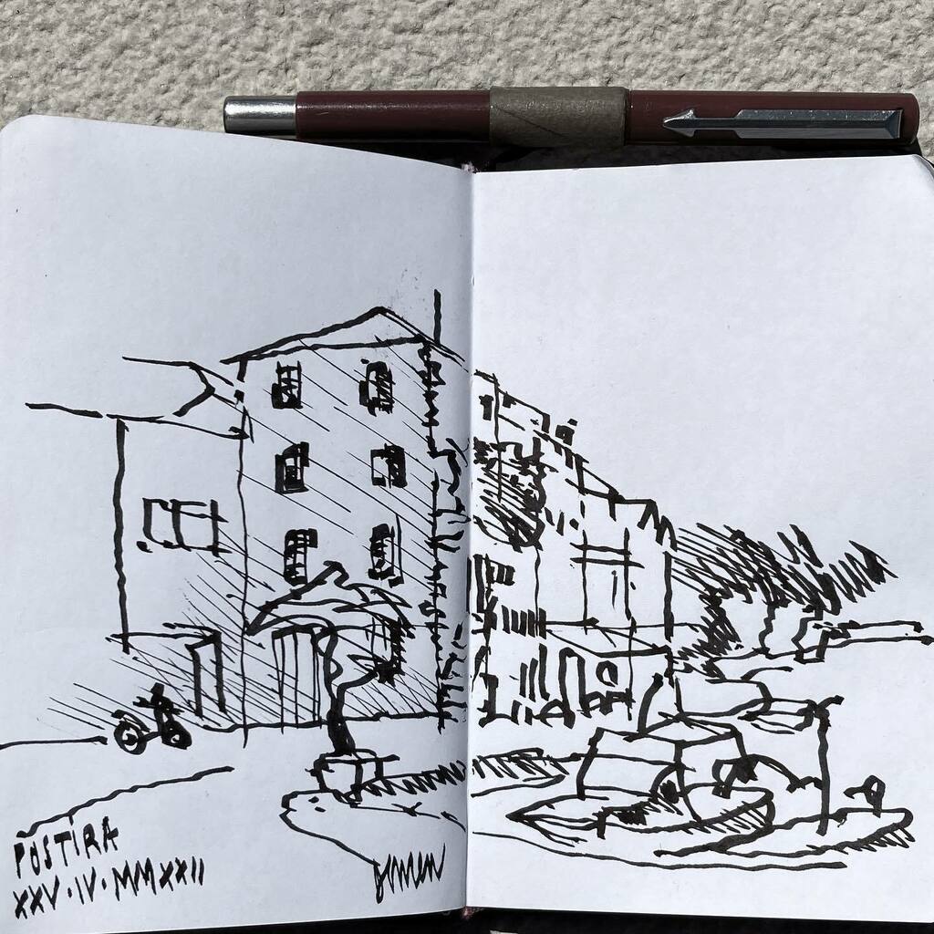 dmnfrs's tweet photo. Easy tempo in #Postira, my beloved island #Brač. #architecture #sketchbook #df_skicirka https://t.co/0weZvcAFK4 https://t.co/SggbptlkfD