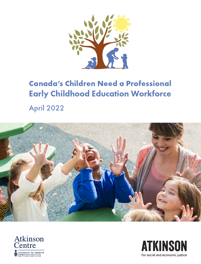 Canada's Children Need a Professional Early Childhood Education Workforce! Learn More: ecereport.ca/en/workforce-r… 
#DecentWork #ECE