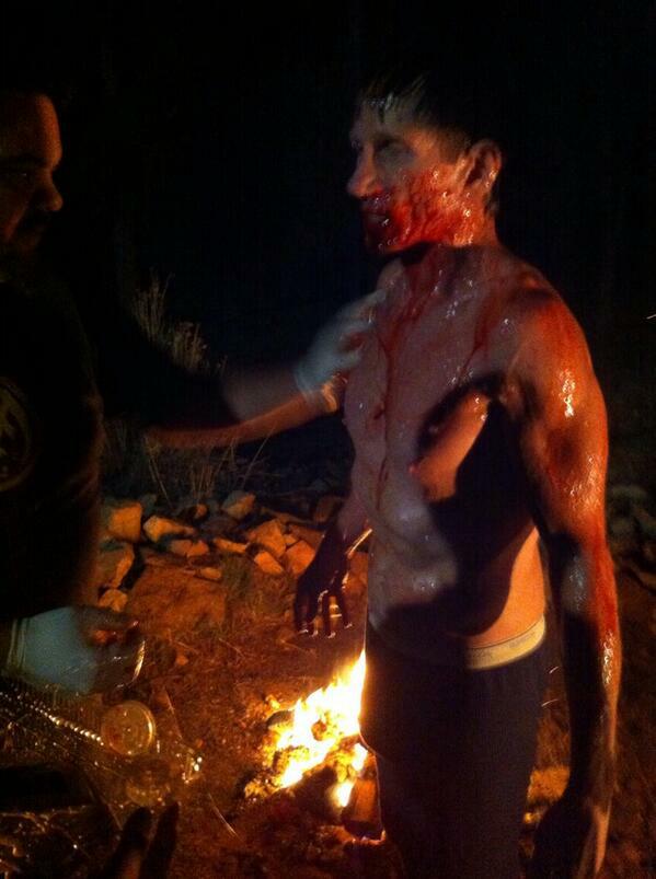 billoberstjr's tweet photo. @MyIndieProd, thank you for the kind mention of #WerewolfRising. That one lives in my sense memory; for the final transformation scene (Big Bear Lake in winter) it was so cold that the slime in which I was coated was freezing into a solid second skin. But we got the shot. https://t.co/6oqFJryHcs