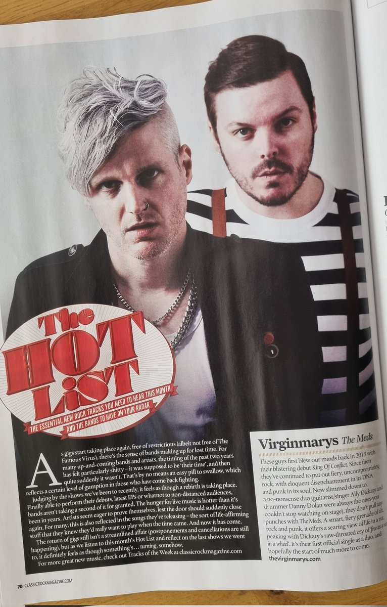 r4rockdotcom's tweet photo. Hot damn that's a mighty fine Hot List @thevirginmarys @BraveRivalBand @smcbridemusic @TheSheepdogs @BADBADNERVES and #H.e.a.t #wynt @TheLickerish and #theimbeciles 😎🎸 https://t.co/nlI2d16zOr