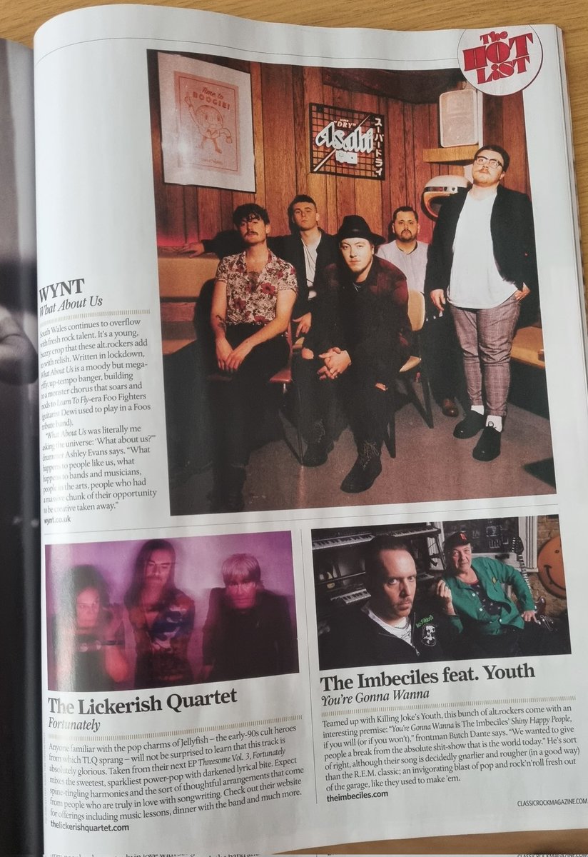 r4rockdotcom's tweet photo. Hot damn that's a mighty fine Hot List @thevirginmarys @BraveRivalBand @smcbridemusic @TheSheepdogs @BADBADNERVES and #H.e.a.t #wynt @TheLickerish and #theimbeciles 😎🎸 https://t.co/nlI2d16zOr