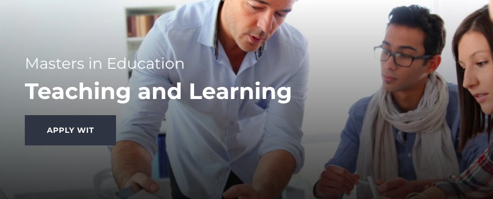 Masters in Education Teaching and Learning. Applications are now open. Here to help if you have any questions. shorturl.at/quFS8 <a href="/TeachingCouncil/">Teaching Council</a> <a href="/FETColleges_IE/">FET Colleges Ireland</a> <a href="/DeptofFHed/">Department of Further and Higher Education</a> @LifelongWit <a href="/waterfordit/">OConnellSchool</a> <a href="/TeachingChannel/">Teaching Channel</a> <a href="/CentreTeachers/">Waterford Education Support Centre</a> 
#StudyatWIT #lifelonglearning #masters