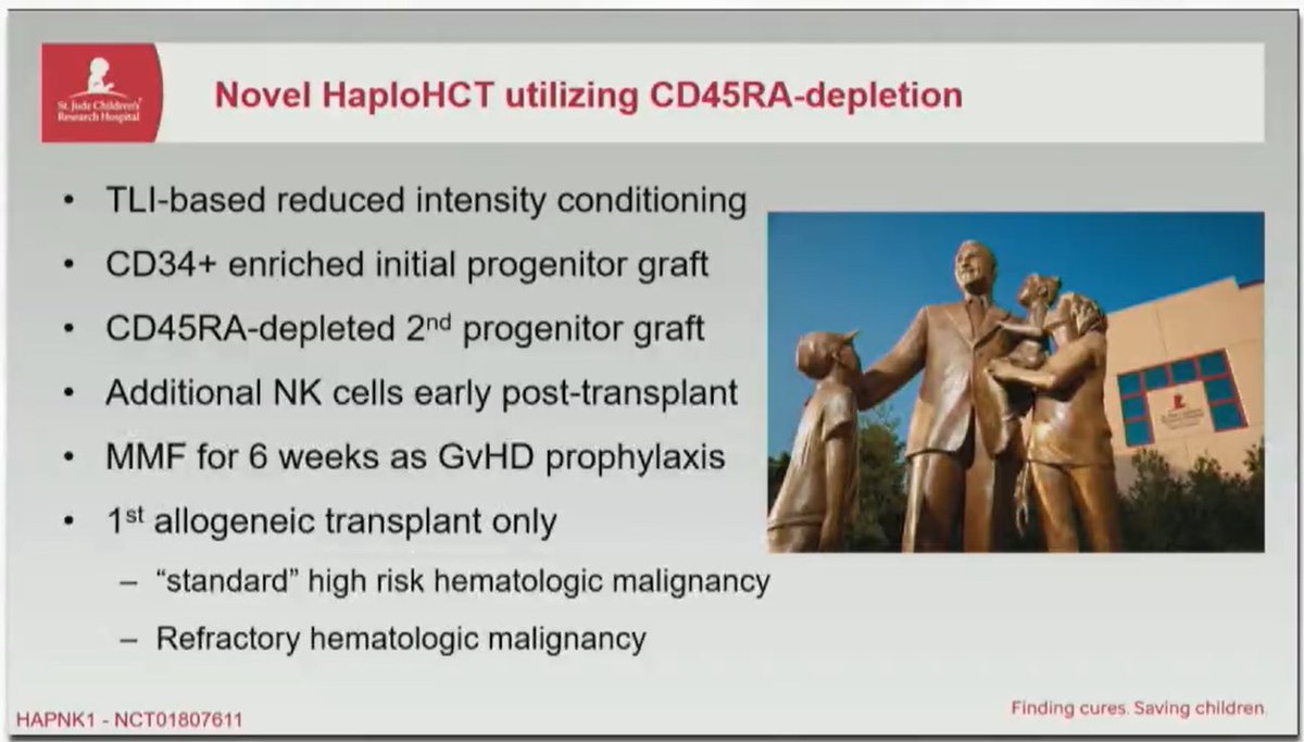 #Tandem22 <a href="/ThePTCTC/">The PTCTC</a>  #PedsBMT Track <a href="/BMTriplettMD/">Brandon Triplett</a> now describing CD45RA depletion #haploHCT (vs. CD3 depletion) as a strategy to retain donor memory t cells in the graft product for earlier immune reconstitution