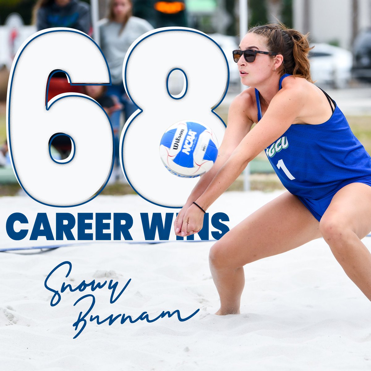 ICYMI: Congrats to <a href="/BurnamSnowy/">Snowy Burnam</a> on setting a new <a href="/FGCU_BeachVB/">FGCU Beach Volleyball</a> record for career wins!

#WingsUp 🤙🦅🌴