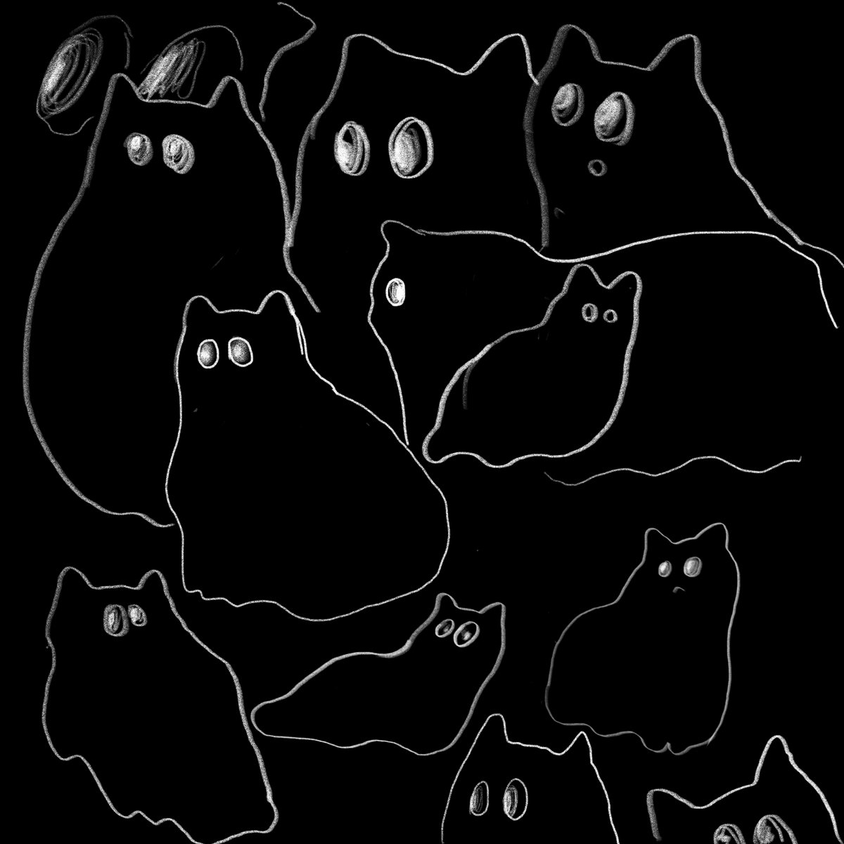 K_16___'s tweet photo. looking for my ghost cats
化け猫の形を探している

#👻
#NFT #NFTs #NFTCommmunity #NFTartists  #NFTCollection #NFTcollections #ghost #black #cats https://t.co/a2TElMMyQV