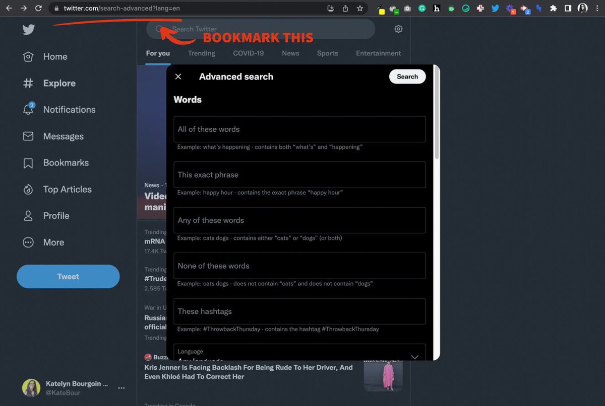 If you’re looking for some quick inspiration and your audience hangs out on Twitter, check out:Tool #6: Twitter Advanced SearchWeirdly, you can’t easily access the search form within TwitterBut you can Google it or go there directly and bookmark it for later