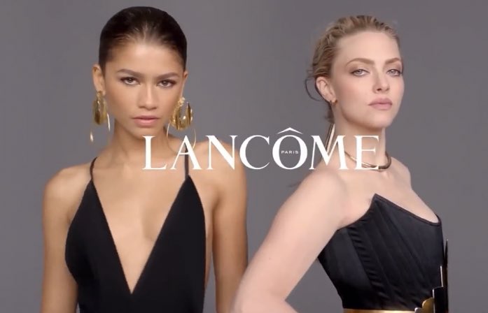 zendayaonfilm's tweet photo. Zendaya and Amanda Seyfried for Lancôme https://t.co/BCCAVAyj2J