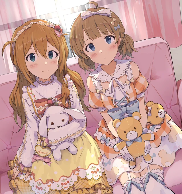 馬場このみちゃんと周防桃子ちゃんです‼
pixivリクエストで描かせていただきました‼
#ミリシタ 