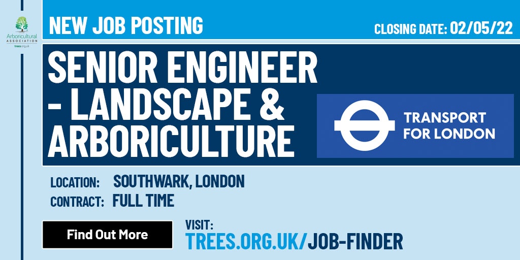 ArbAssociation's tweet photo. NEW JOB OPPORTUNITY! 🌳

Senior Engineer - Landscape &amp; Arboriculture Wanted -  Southwark

Find out more about the role and apply: https://t.co/6EAJtNQzrS

Check out all the Arb Job vacancies: https://t.co/JPVwrpAK9T https://t.co/6CkWW7ZMz8