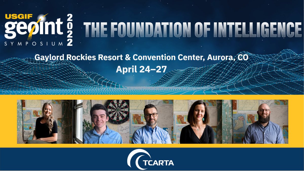 TCarta_'s tweet photo. The #TCarta team looks forward to shaking your hand & showing our work at #GEOINT2022. Stop by booth 737 to see TCarta bathymetry in #Terradepth Absolute Ocean, #Satellogic sub-meter #SDB, or just because our stickers are awesome!
#hydrospatial https://t.co/eMQRIJFLVj https://t.co/xT1fb2Msun