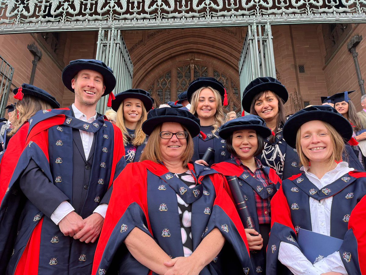 LJMUPAEx's tweet photo. Congratulations to PAEx PhD graduates today, a long time overdue for some of you! Enjoy the well-earned celebrations 🥳🤩

Academic twitter… lookout for these fabulous ECRs as their careers progress &amp; flourish #proud https://t.co/zpZQ2hAuRT