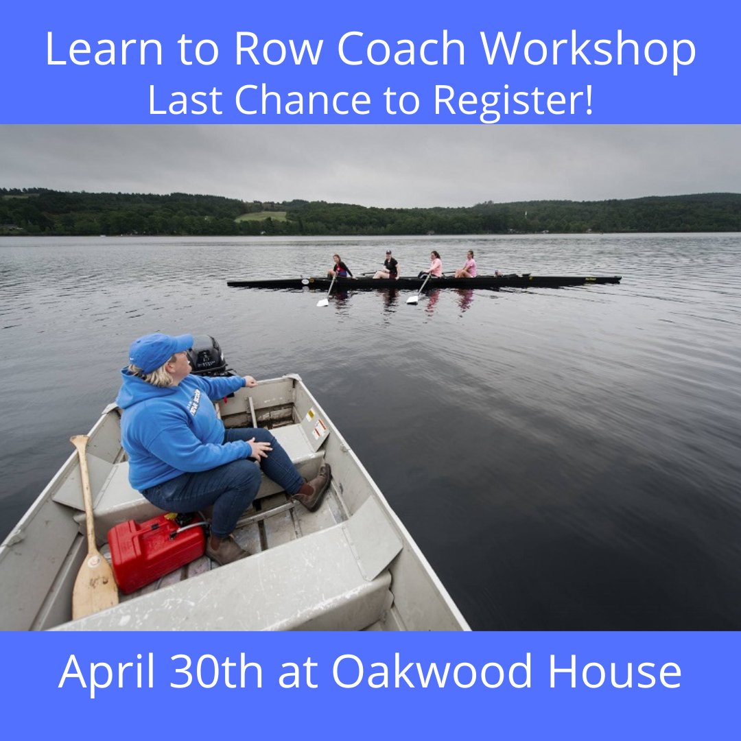 It's not too late to register for the Learn To Row Coach Workshop! The deadline for registration is today, April 25th!
When: Saturday, April 30th from 8:30am to 5:30pm at Oakwood House
Cost: $50
Visit the link below for more information and to register!
rowns.ca/learn-to-row-c…