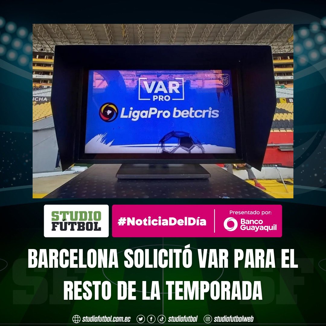 #Barcelona 🟡 solicitó VAR🖥️ para el RESTO DE LA TEMPORADA ow.ly/i1xK30si6sx