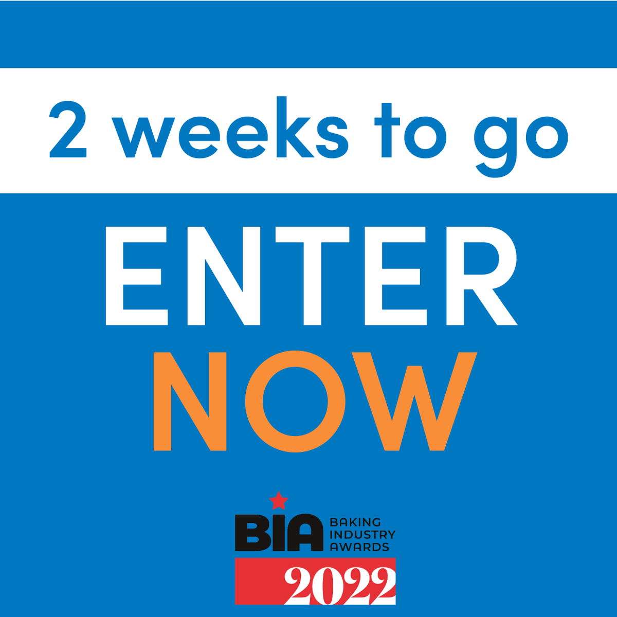 Tick tok, tick tok ⌛ ONLY 2 WEEKS TO GO! Follow the link in our BIO to enter! #bakeryawards #bakeroftheyear #bakery #baking #baker #awards @britishbaker