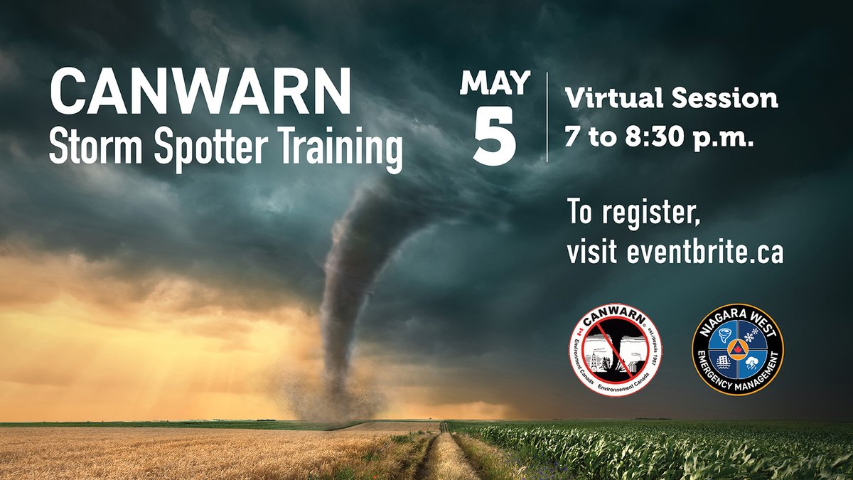 TownofLincolnON's tweet photo. Environment and Climate Change Canada’s CANWARN Storm Spotter Program is hosting a Virtual Session.

Knowing the risks &amp; hazards in your area can help you better prepare for emergencies. To learn more and to register👉https://t.co/m5d7f4tPKW

#EPWEEK2022 #LincolnON https://t.co/JRmnxi1FpA