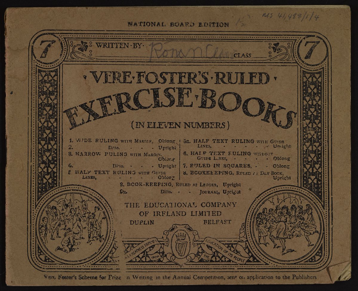 NLIreland's tweet photo. #OnThisDay 25 April 1819 - #VereFoster, educationist and philanthropist involved in #faminerelief in #Ireland, was born in Copenhagen. He was the inventor of #copybooks used in s#chools throughout Ireland until the 1950s; https://t.co/VjeUeTm3u9