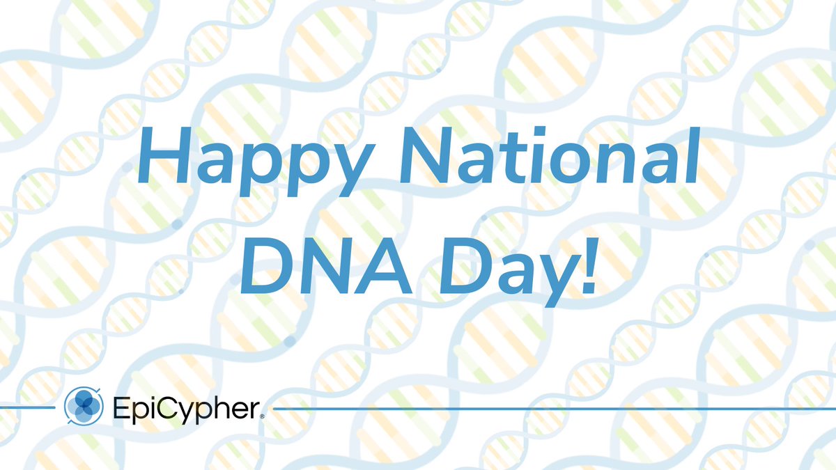 EpiCypher, Inc. (@epicypher) on Twitter photo Happy National #DNA Day from all of us at #EpiCypher - we'll try our best not to make a pun about our jeans.
#genes #genetics #research Happy National #DNA Day from all of us at #EpiCypher - we'll try our best not to make a pun about our jeans.
#genes #genetics #research