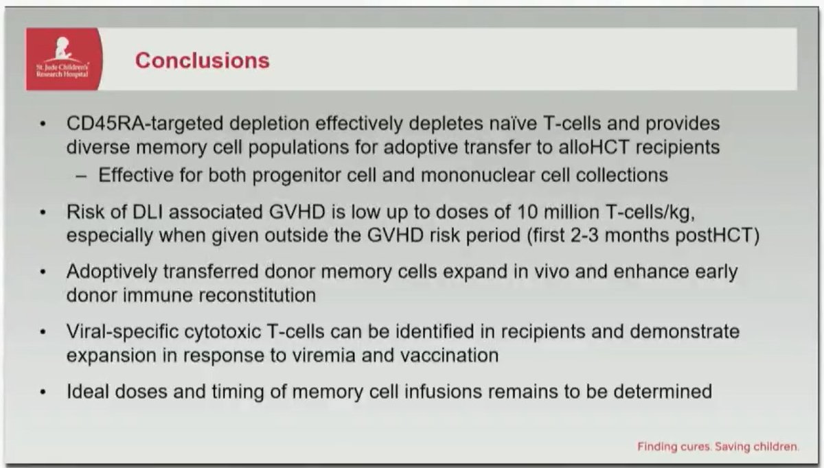 #Tandem22 <a href="/ThePTCTC/">The PTCTC</a> #PedsBMT Track
<a href="/BMTriplettMD/">Brandon Triplett</a> CD45RA depletion Take Home Slides👇