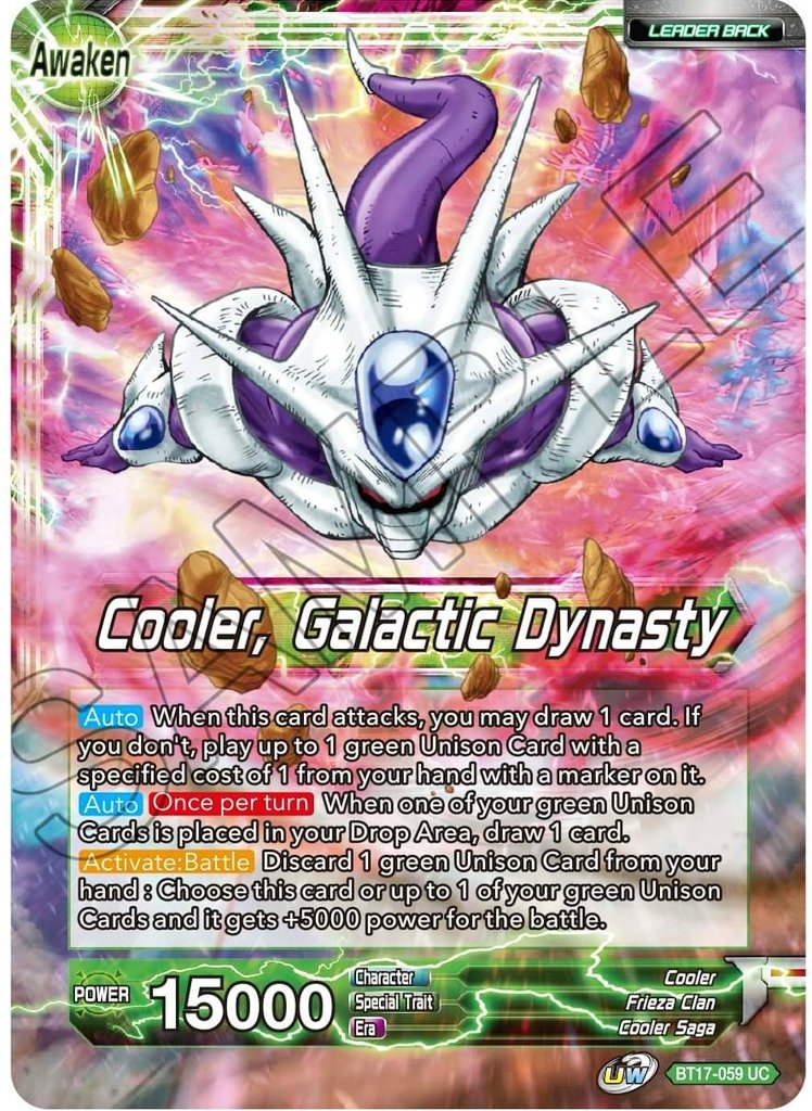 Dbzcollection's tweet photo. #DragonBallSuper Card Game Union Series -BOOST- Set 8 -ULTIMATE SQUAD
#Cooler #Salza #Neiz https://t.co/S5jUMljnky