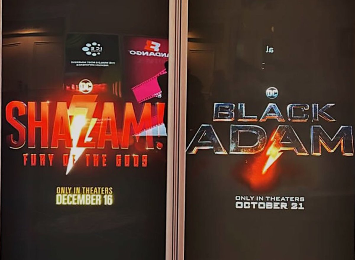 Pôsteres para Shazam: Fúria dos Deuses e Adão Negro foram encontrados no CinemaCon, evento que vai durar até o dia 28 desse mês

Isso significa que até lá provavelmente teremos mais novidades em relação aos filmes