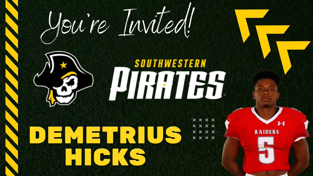 taft_club's tweet photo. You're Invited!  TAFT Football Player Demetrius Hicks will be officially signing with the Southwestern University Football Team this Wednesday at 8:30am in the TAFT main gym.
#relentless #raiderpride
@TaftRaider https://t.co/eVqRKqzNdi