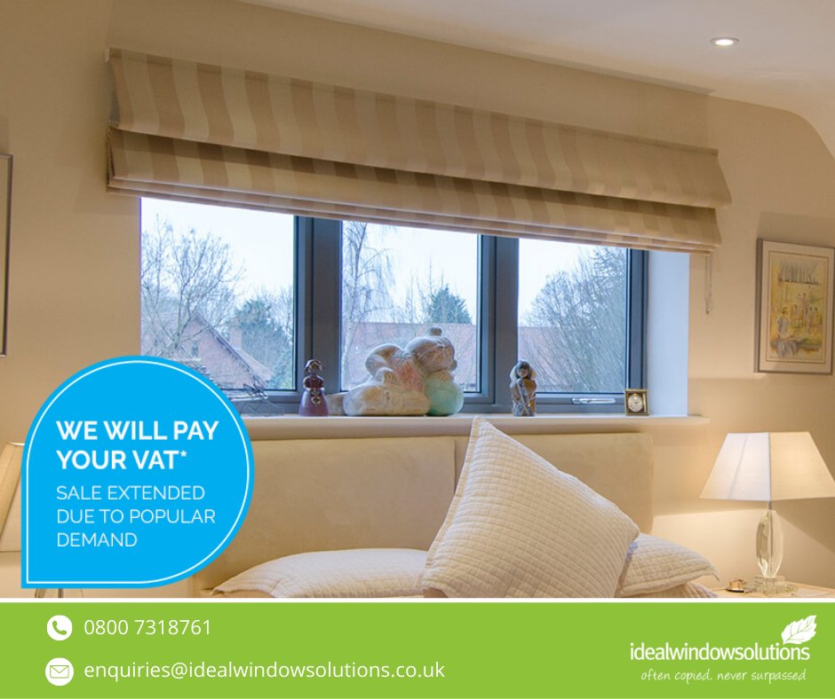 IdealWindows_'s tweet image. We will pay your VAT🙌

Don&apos;t miss out on our fantastic sale, extended due to popular demand! bit.ly/3giGtWU  

#WeHaveaSolutionForThat