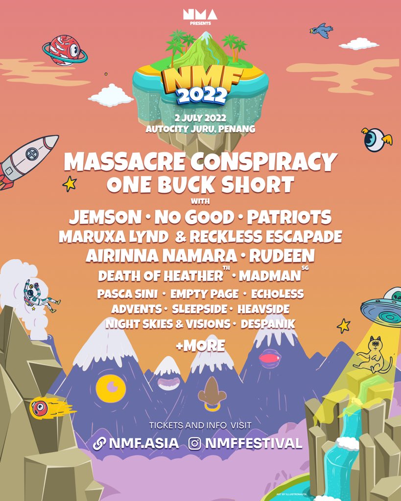 Hello guys! We’ll be playing at Northern Music Festival <a href="/nmfmusicfest/">NMF Festival</a> this year at AutoCity Juru, Penang. Mark your date, 2nd of July 2022. Get your tickets now!! A lot of great acts will be there. See you guys soon 😉 #nmf #sleepside