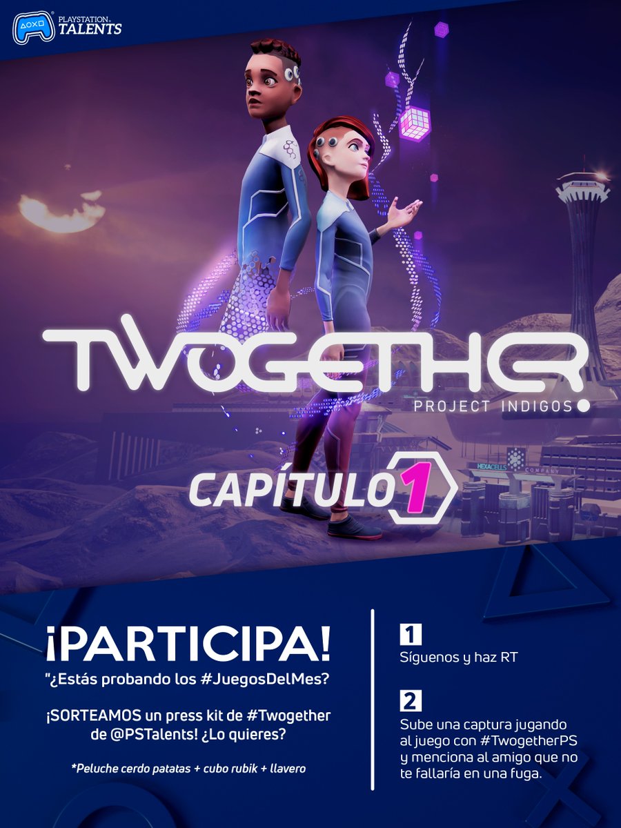 ¿Probando los #JuegosDelMes? ¡SORTEAMOS un press kit de #Twogether de <a href="/PSTalents/">PlayStation Talents</a>! ¿Lo quieres?😎
✅Síguenos y haz RT
📲Sube una captura jugando al juego con #TwogetherPS y menciona al amigo que no te fallaría en una fuga.
¡Ganador el 03/05!👉bit.ly/BLTGTHR