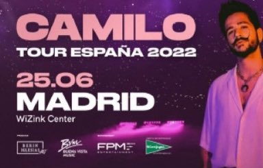 Sarararita's tweet photo. Tengo dos entradas en pista para Camilo en Wizinc Center el día 25/06 Madrid que no puedo asistir. Interesados MD #camilo #camilotour #camilotour2022 #indigo #kesi #camilowizink #camiloconciertomadrid https://t.co/86rfcQo7gZ