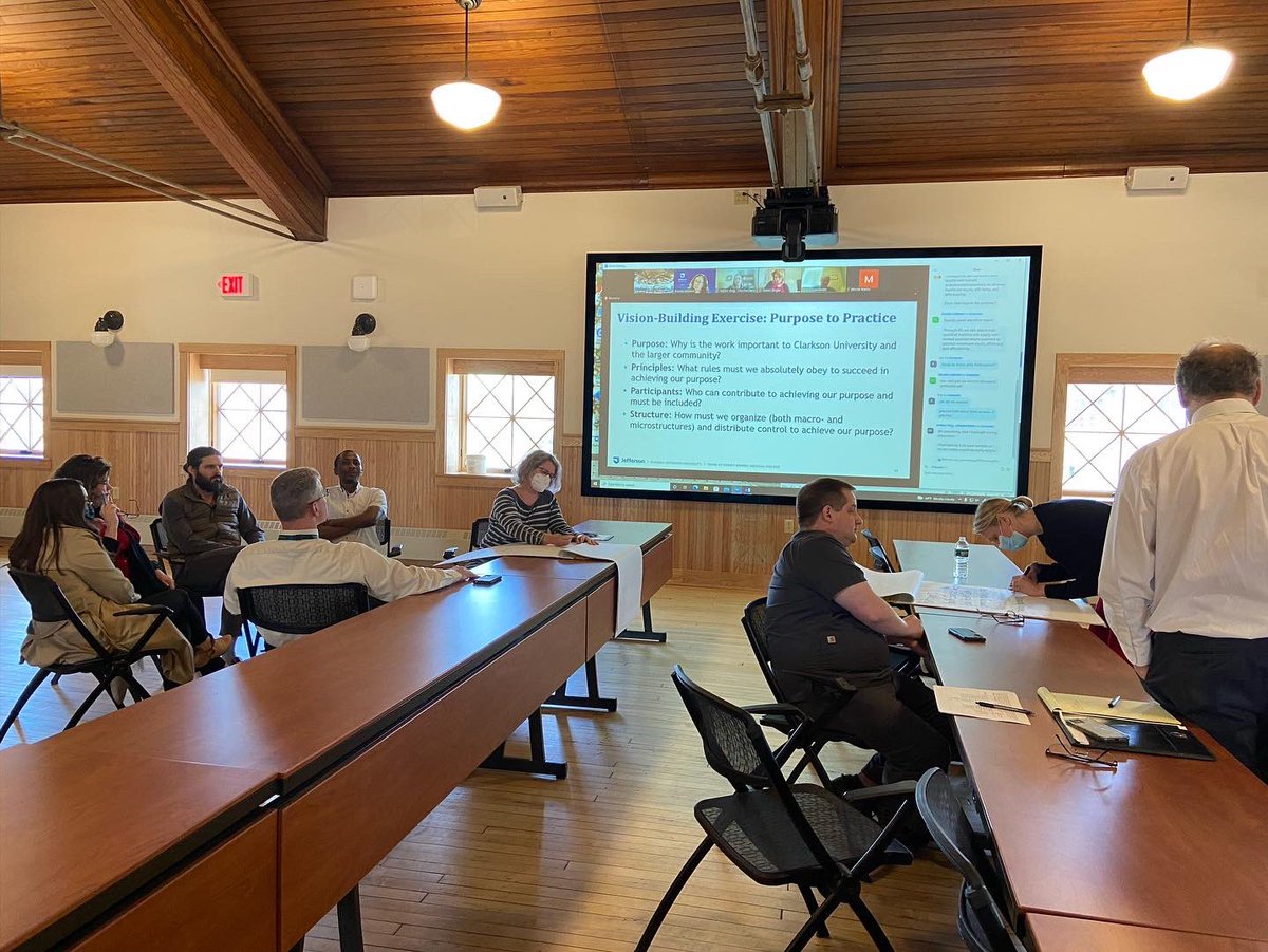 JeffCIPE's tweet photo. We were thrilled to meet our colleagues @ClarksonUniv in person to help them think about their #IPE journey last week!
#teamwork #JCIPE #clarkson https://t.co/1u3c682jn9