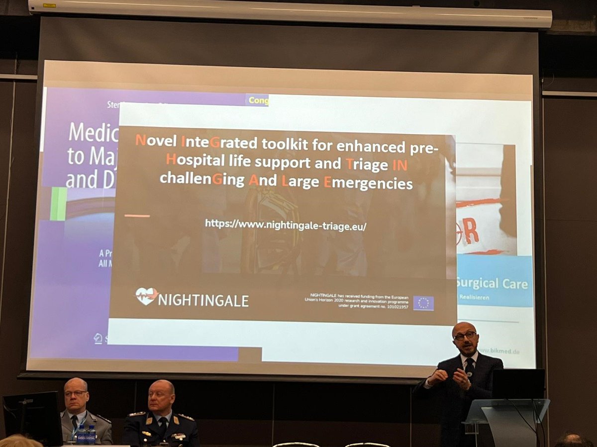 NGTriageEU's tweet photo. At #ECTES2022 @RFaccincani is presenting @NGTriageEU as an example of emergency preparedness in the events of mass casualty incidents in Europe. https://t.co/MS5eJWA5zs