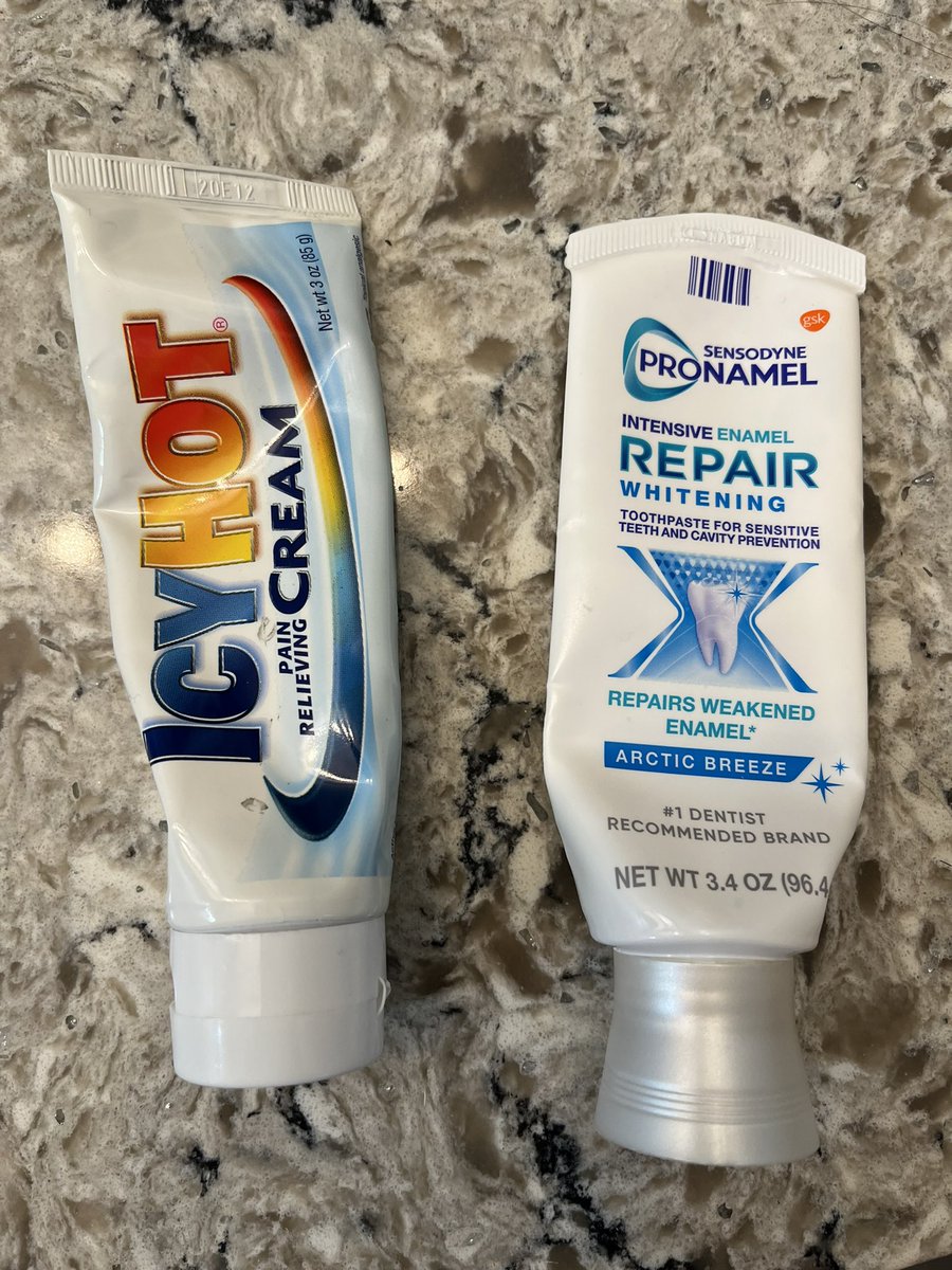 SusanSey's tweet photo. Tell me you’re old without telling me you’re old? 

I present this tragedy waiting to happen in my bathroom drawer.

#officiallyOld https://t.co/howBuAA0XY