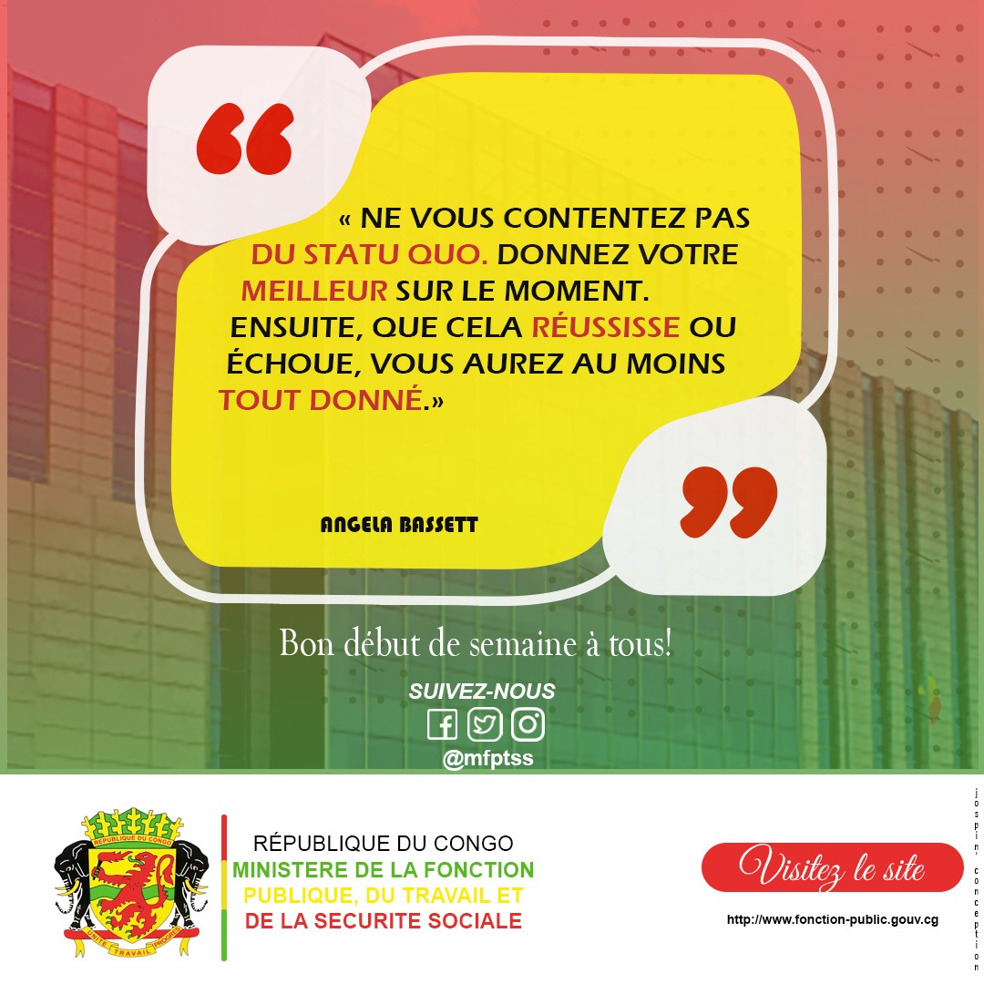 Ministère de la Fonction Publique - Congo (@mfptsscg) on Twitter photo 
