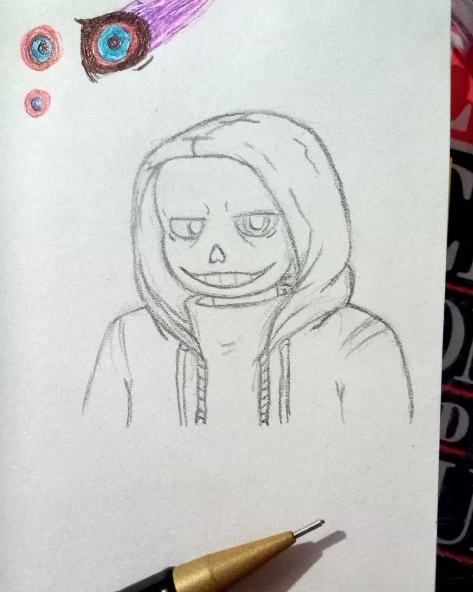 segamonsaga's tweet photo. I Sketched and use Coloured Pens 01 βππ
#segamonsaga #sketch #colourpens #DustSans #MurderSans #dusttale
I practice scribbling colour pens on my sketched note book...so I wanted to try coloured something after drawing my pencil. ββΊπΈ https://t.co/wAwln9YiMq