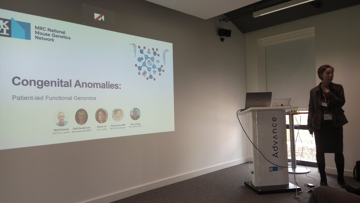 MRCMouseNetwork's tweet photo. This afternoon, we've had talks from @AndrewWoodLab, @RobPitceathly, @KarenJLiu, @scienceadvocacy, and @ProfAntIsles, the leads of the Degron Tagging, @MRCMitoCluster, Congenital Anomalies, Haem, and MURIDAE clusters, respectively
#CollaborateToTranslate https://t.co/erEVGgBVMl