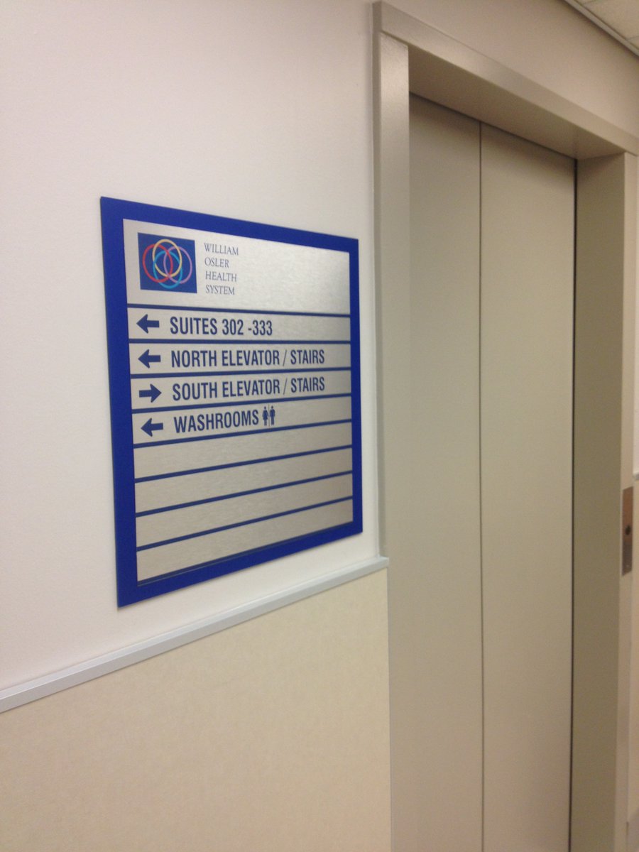 DixieSigns's tweet photo. Directional Signs @OslerHealth 

#dixiesigns #signage #signcompany #customsign #hospitalsigns #directionalsign #directoryboard #signagedesign #wayfindingsign #metalsign #acrylicsign #officesign #businesssign #indoorsign #buildingsign #hangingsign #bladesign #wallsign https://t.co/fzge3eBPTA