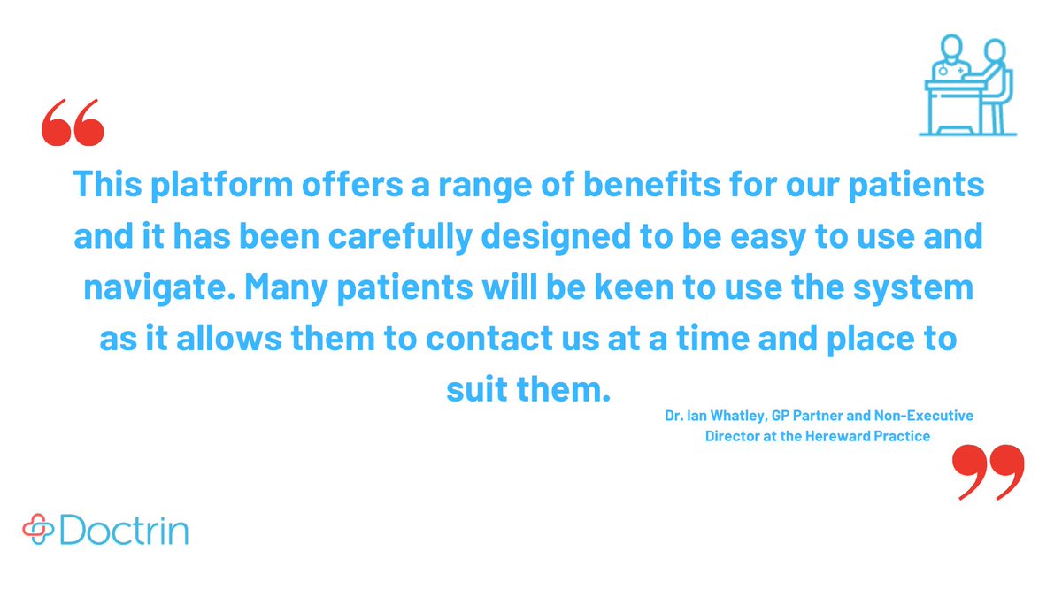 DoctrinUK's tweet photo. With the opportunity for #remotetriage using our care navigation platform, patients have the flexibility to decide how they receive treatment and can take ownership of their #carejourney👏 https://t.co/V0kkCHiGiv