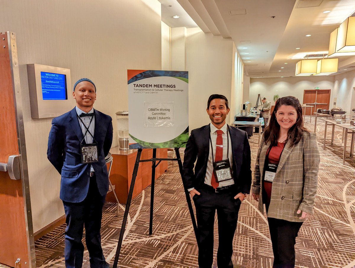 Thank you <a href="/CIBMTR/">CIBMTR</a> <a href="/ASTCT/">ASTCT</a> for empowering junior investigator fellows <a href="/LaceyWilliamsMD/">Lacey Williams</a> <a href="/Sunil_G_Iyer/">Sunil Iyer, MD</a> to present key proposals up for discussion at the leukemia working group committee. We stand on the shoulders of our mentors. <a href="/LohithG84180793/">Lohith Gowda</a> <a href="/KatieLaiMD_MPH/">Dr. Catherine Lai</a> <a href="/amjimenezmd/">Antonio Jimenez Jimenez</a>
