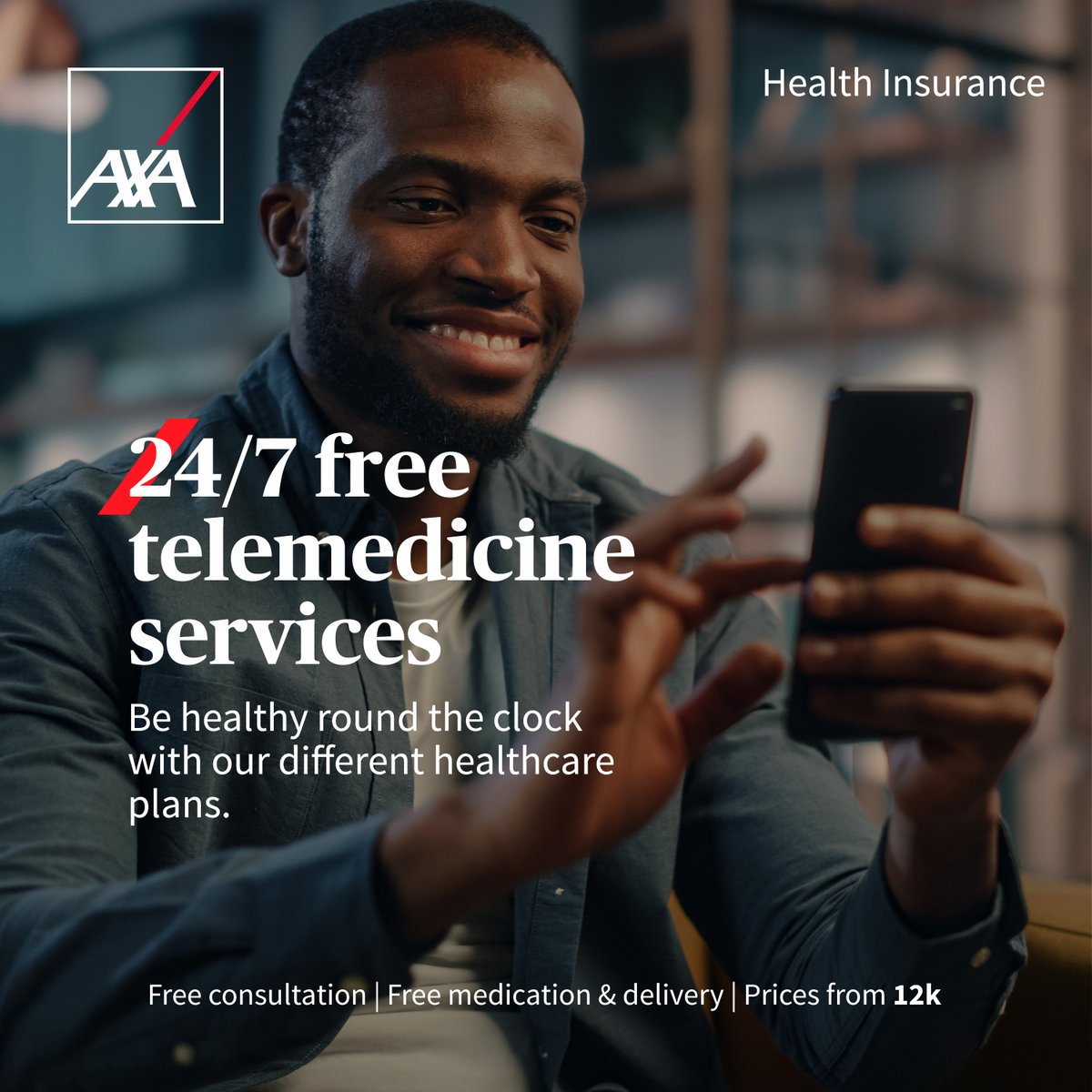 AXAMansard's tweet photo. Wherever you are and at whatever time, you can access great medical care with AXA Mansard's FREE Telemedicine service. All you have to do is download the Tremendoc app and login with you AXA Mansard enrollee details.
#AXAMansard #AXAMansardHealth #KnowYouCan https://t.co/EJycb8WMqm
