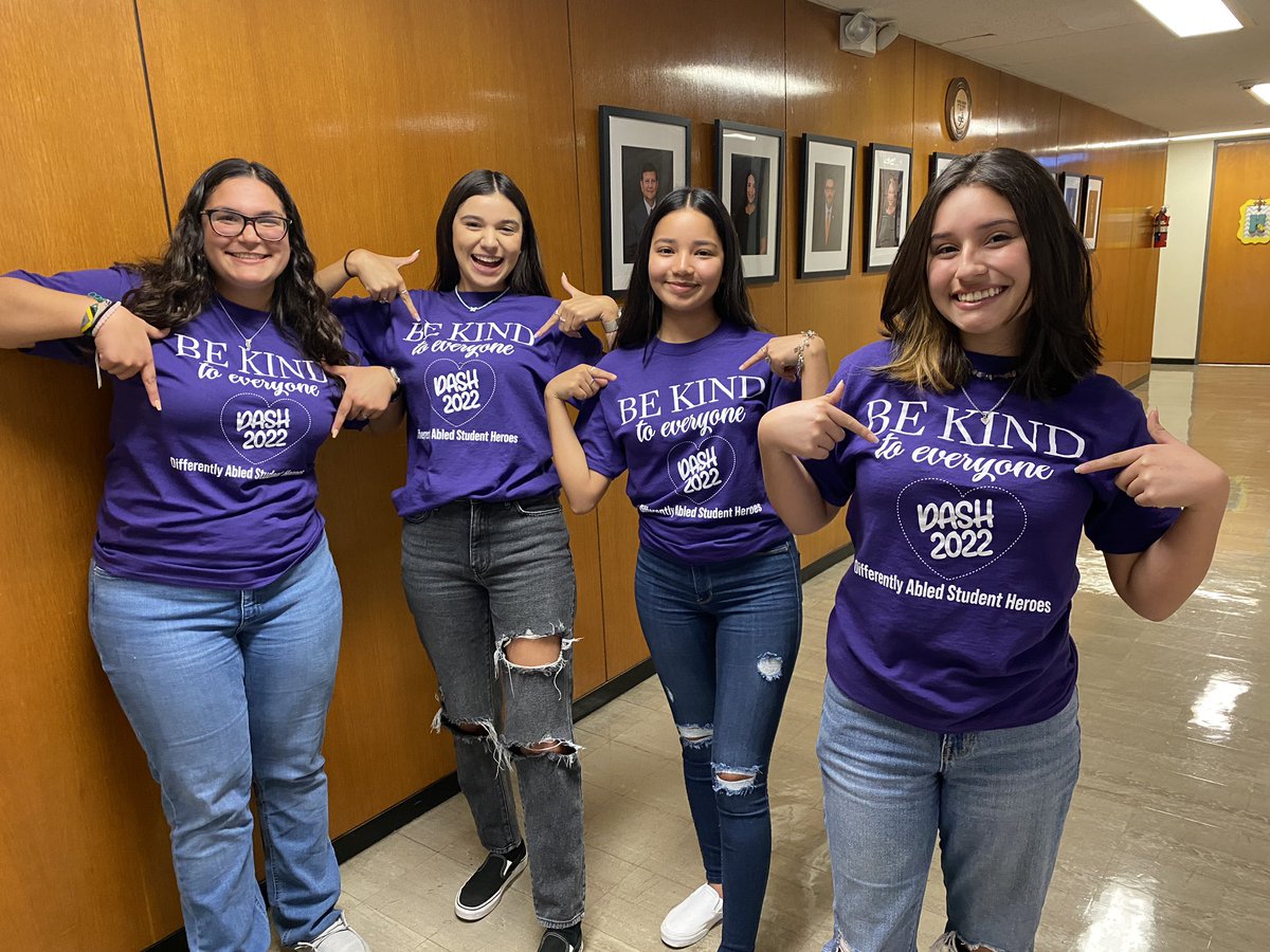 BeevilleISD's tweet photo. Ready to DASH? DASH is a field day event for Differently Abled Student Heroes! These DASH Ambassadors invite you out to the event this Friday, April 29, 9 am to 1 pm, Veterans Memorial Stadium at A.C. Jones HS! #BeeInSpireD https://t.co/ySn9MZBQFT