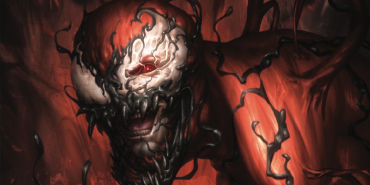 A preview for Marvel's Carnage #2 shows that the alien symbiote may have just found an unexpected new host.

buff.ly/3OAU8uz
<a href="/therightram/">Ram V</a> <a href="/Frances62607920/">Francesco manna</a> <a href="/DijjoLima/">Dijjo Lima</a> <a href="/JoeSabino/">JoeSabino</a>
