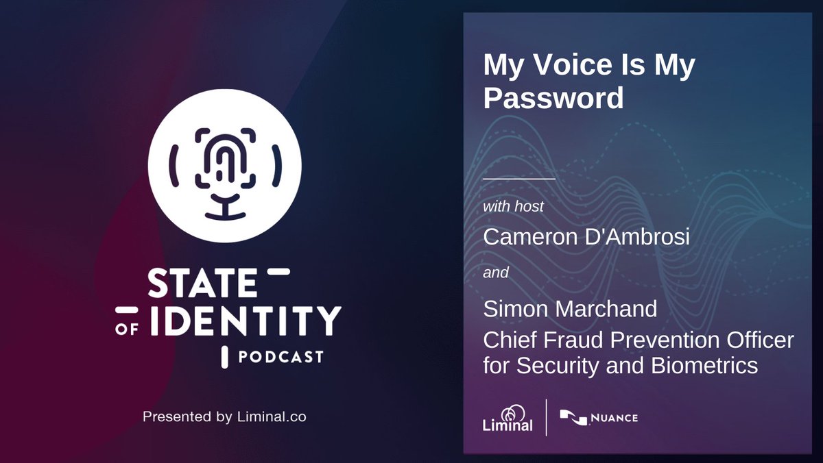 How can biometrics help improve accessibility to critical services? On this week’s SOI podcast, Chief Fraud Prevention Officer for security and biometrics at <a href="/NuanceInc/">Nuance Communications</a>, <a href="/Simon_Marchand/">Simon Marchand</a> discusses the cutting edge of biometric voice recognition technology. 
bit.ly/3JWAs0L
