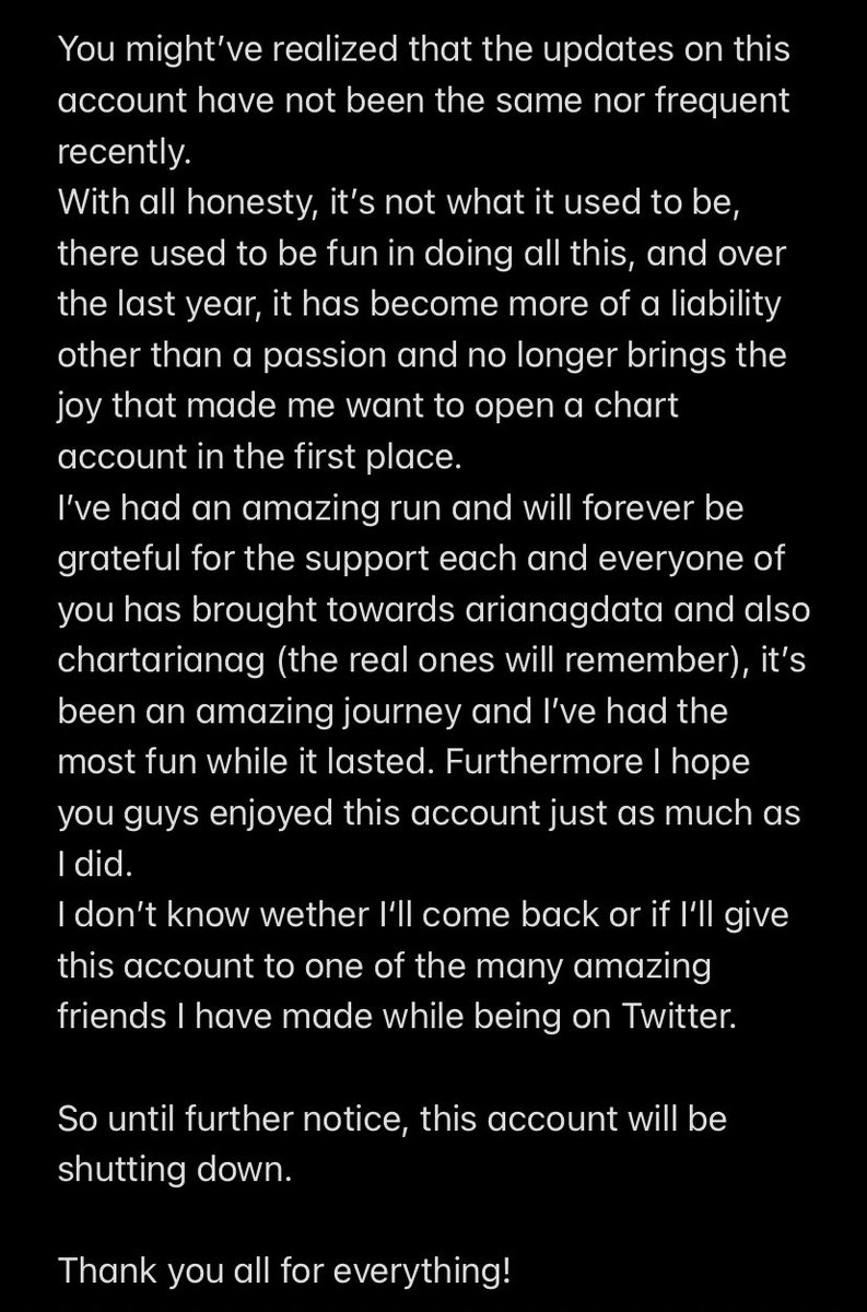 Ariana Grande Charts | Fan Account tweet media