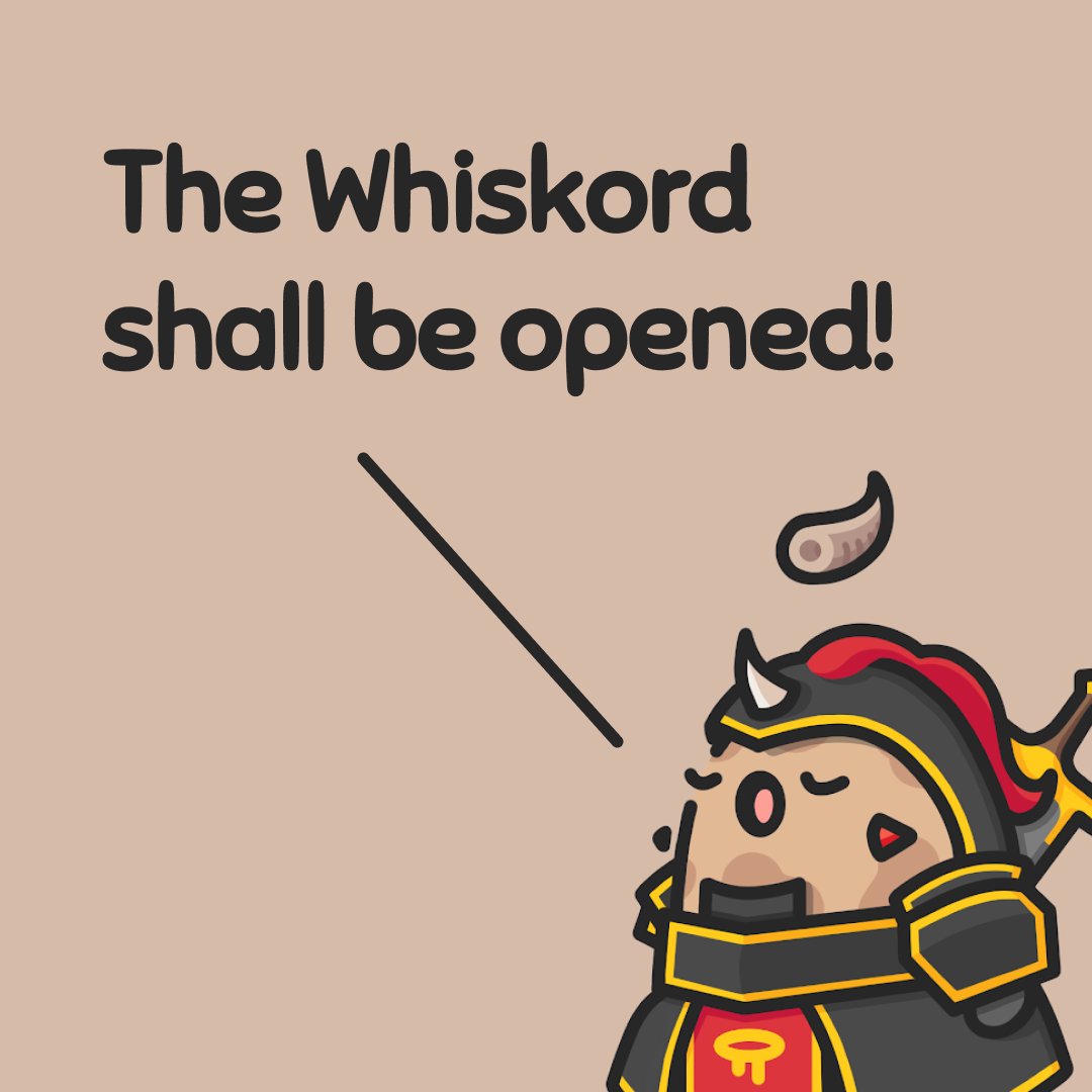 By royal decree, the Whiskord now welcomes everyone in the Great Pond!

discord.gg/whiskersnft
